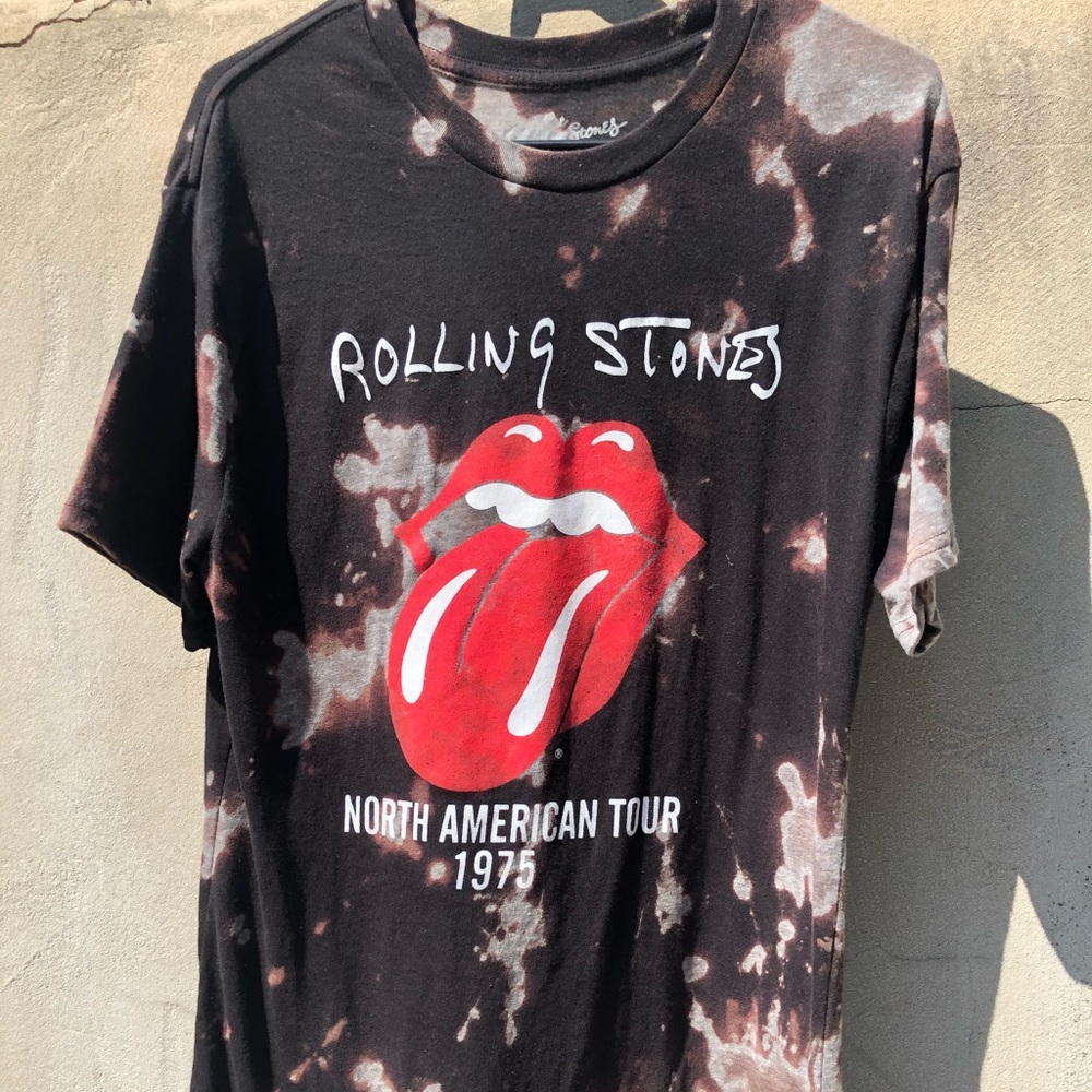 Vintage Rolling Stones bleach dyed T-shirt